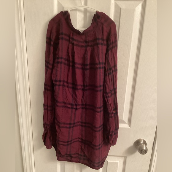 New Maison Coupe Plaid Shirt Size S/P - Picture 5 of 6